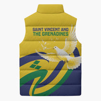 Saint Vincent and the Grenadines Sleeveless Puffer Jacket Gratitude to the Land Pride Since 1979 - Wonder Print Shop