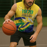 Saint Vincent and the Grenadines Sleeveless Zip Hoodie Gratitude to the Land Pride Since 1979 - Wonder Print Shop