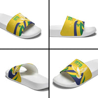 Saint Vincent and the Grenadines Slide Sandals Gratitude to the Land Pride Since 1979 - Wonder Print Shop