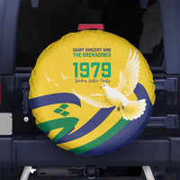 Saint Vincent and the Grenadines Spare Tire Cover Gratitude to the Land Pride Since 1979 - Wonder Print Shop