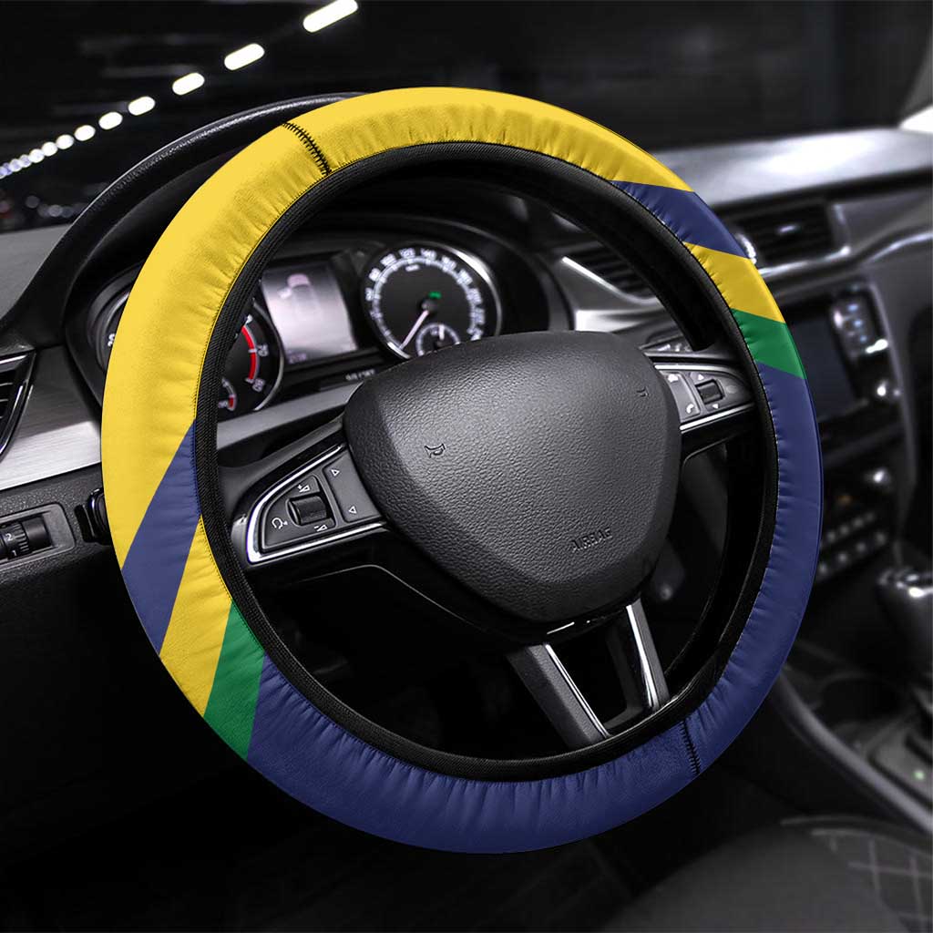 Saint Vincent and the Grenadines Steering Wheel Cover Gratitude to the Land Pride Since 1979 - Wonder Print Shop