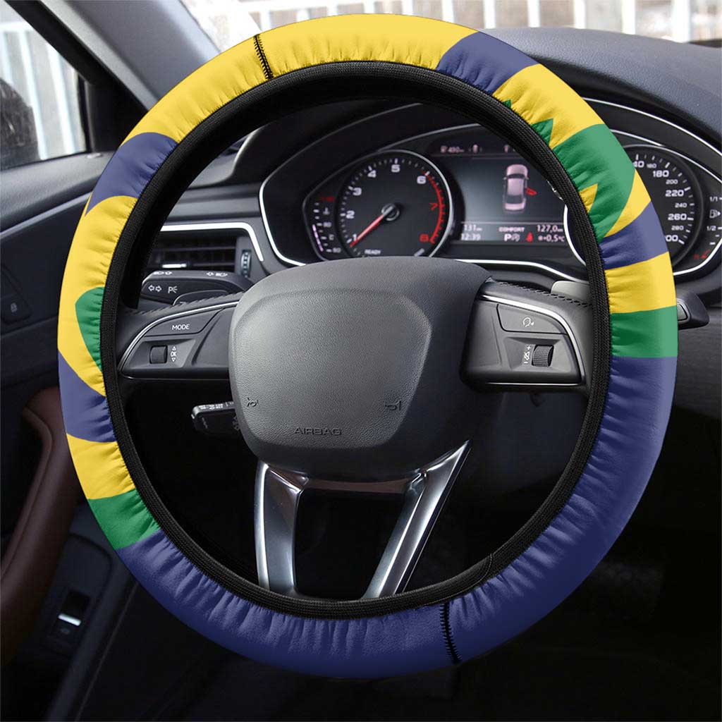 Saint Vincent and the Grenadines Steering Wheel Cover Gratitude to the Land Pride Since 1979 - Wonder Print Shop