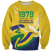 Saint Vincent and the Grenadines Sweatshirt Gratitude to the Land Pride Since 1979 - Wonder Print Shop