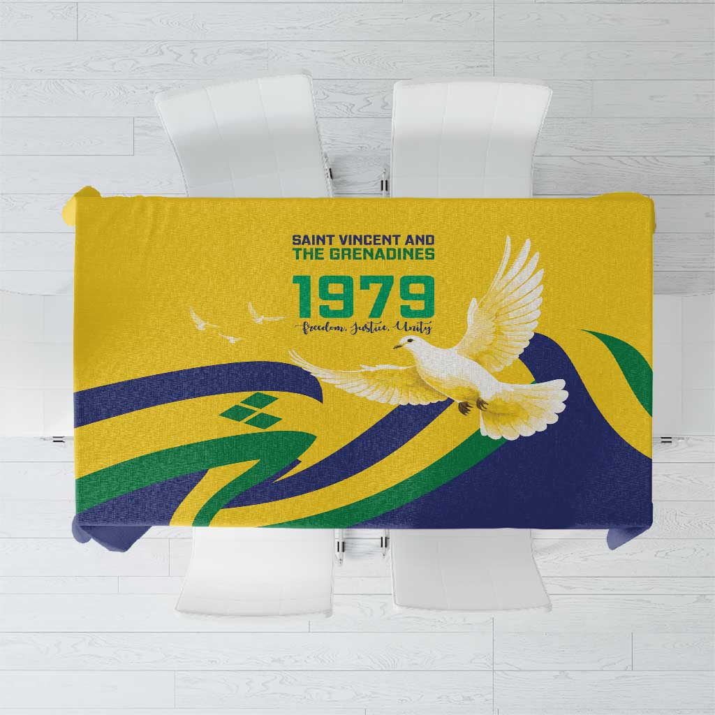 Saint Vincent and the Grenadines Tablecloth Gratitude to the Land Pride Since 1979 - Wonder Print Shop