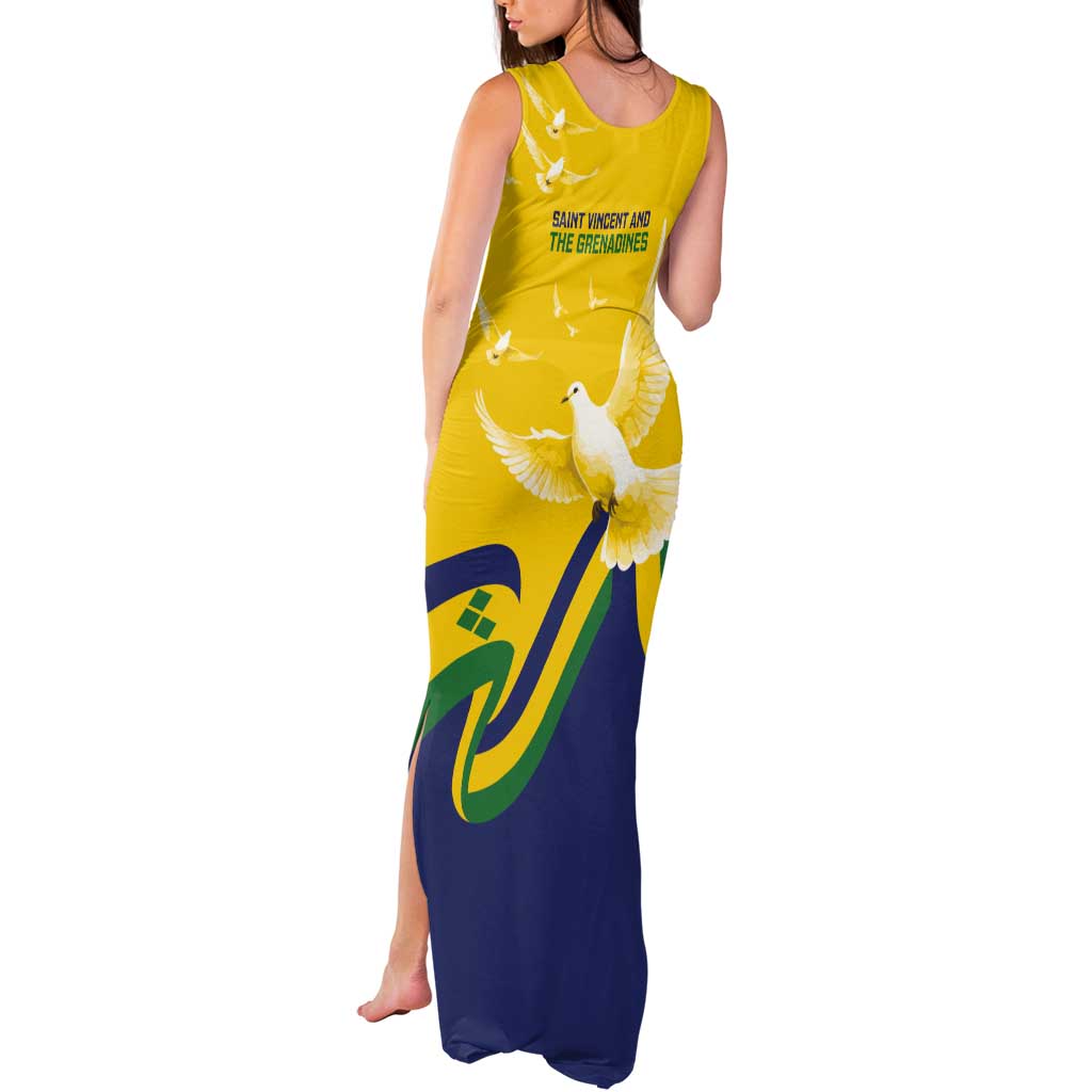 Saint Vincent and the Grenadines Tank Maxi Dress Gratitude to the Land Pride Since 1979 - Wonder Print Shop