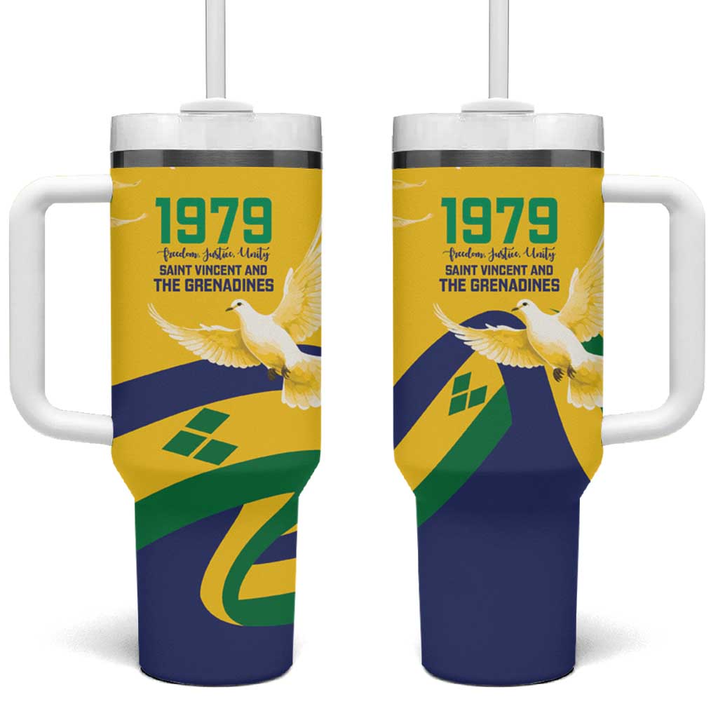 Saint Vincent and the Grenadines Tumbler With Handle Gratitude to the Land Pride Since 1979 - Wonder Print Shop