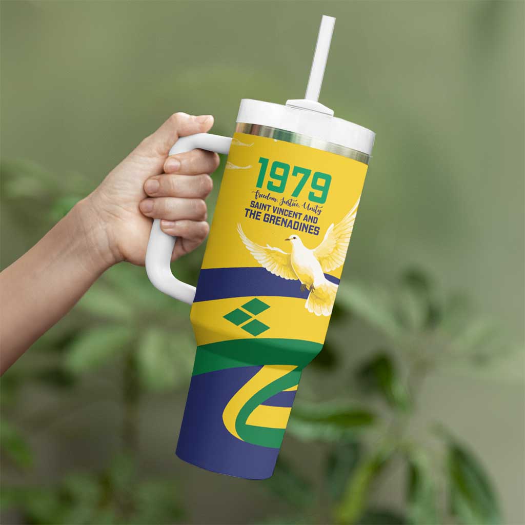 Saint Vincent and the Grenadines Tumbler With Handle Gratitude to the Land Pride Since 1979 - Wonder Print Shop