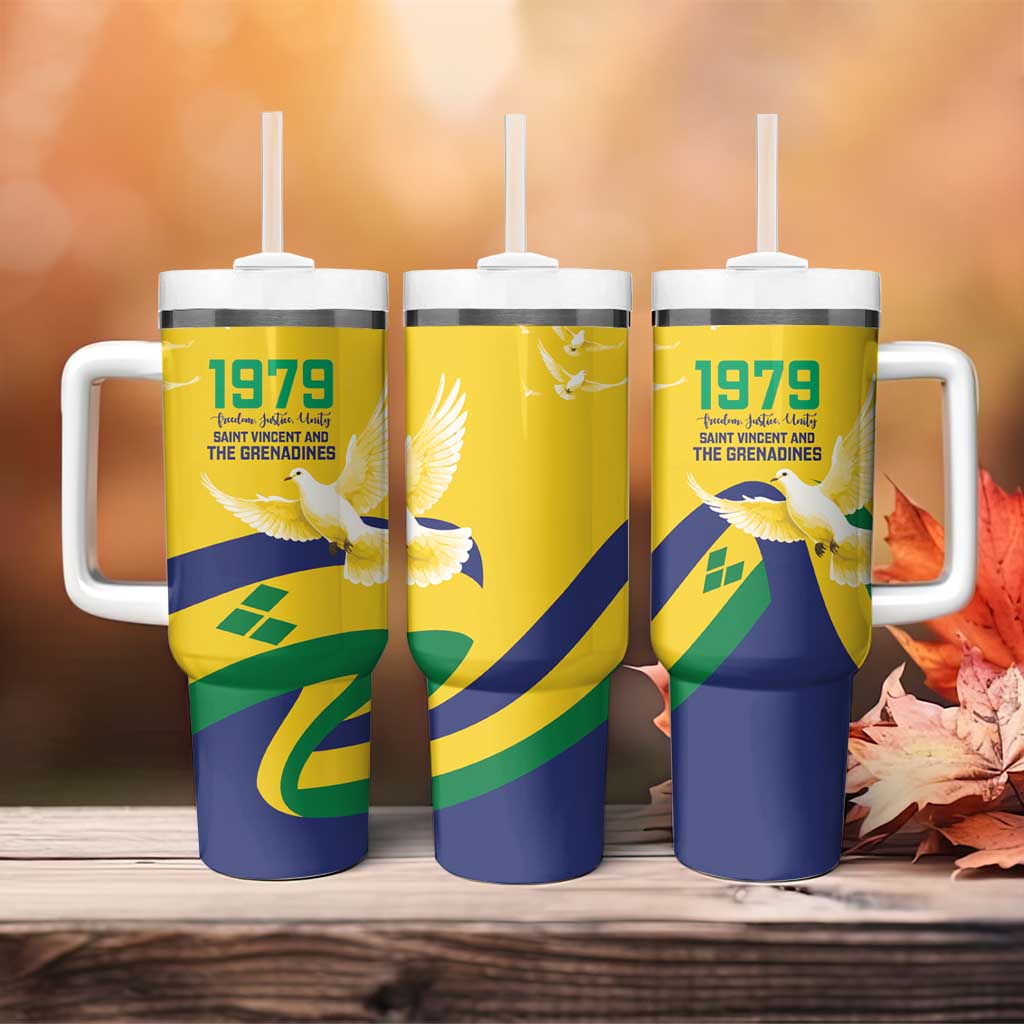 Saint Vincent and the Grenadines Tumbler With Handle Gratitude to the Land Pride Since 1979 - Wonder Print Shop