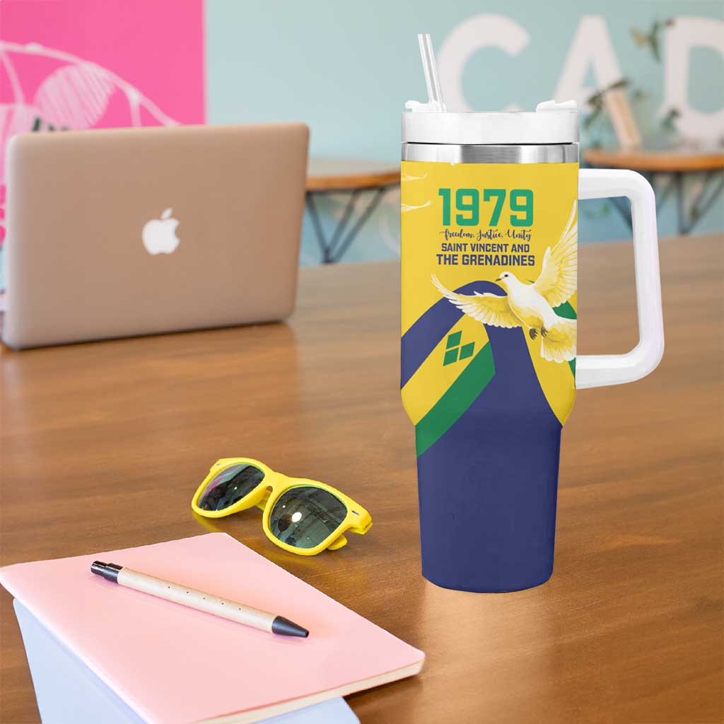 Saint Vincent and the Grenadines Tumbler With Handle Gratitude to the Land Pride Since 1979 - Wonder Print Shop