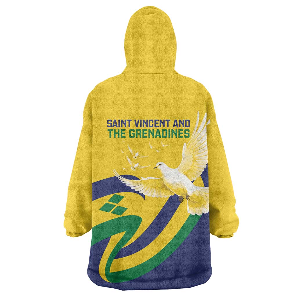 Saint Vincent and the Grenadines Wearable Blanket Hoodie Gratitude to the Land Pride Since 1979 - Wonder Print Shop