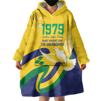 Saint Vincent and the Grenadines Wearable Blanket Hoodie Gratitude to the Land Pride Since 1979 - Wonder Print Shop