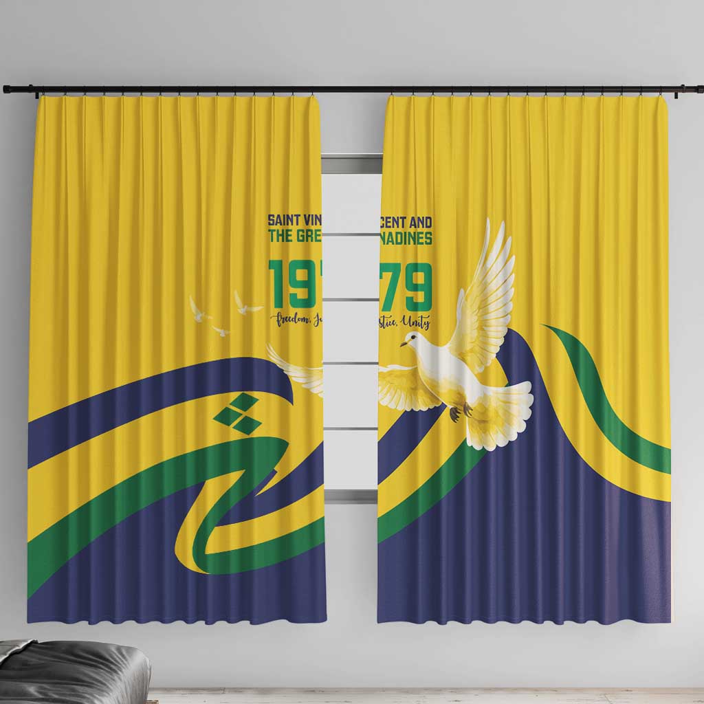 Saint Vincent and the Grenadines Window Curtain Gratitude to the Land Pride Since 1979 - Wonder Print Shop