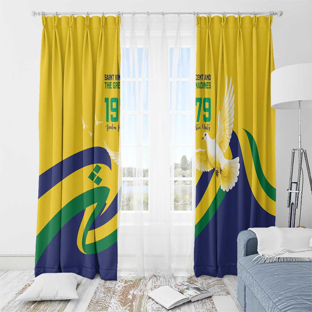 Saint Vincent and the Grenadines Window Curtain Gratitude to the Land Pride Since 1979 - Wonder Print Shop