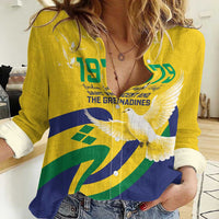 Saint Vincent and the Grenadines Women Casual Shirt Gratitude to the Land Pride Since 1979 - Wonder Print Shop