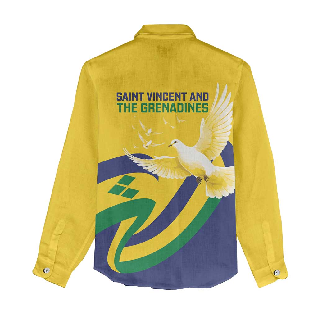 Saint Vincent and the Grenadines Women Casual Shirt Gratitude to the Land Pride Since 1979 - Wonder Print Shop