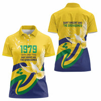 Saint Vincent and the Grenadines Women Polo Shirt Gratitude to the Land Pride Since 1979 - Wonder Print Shop