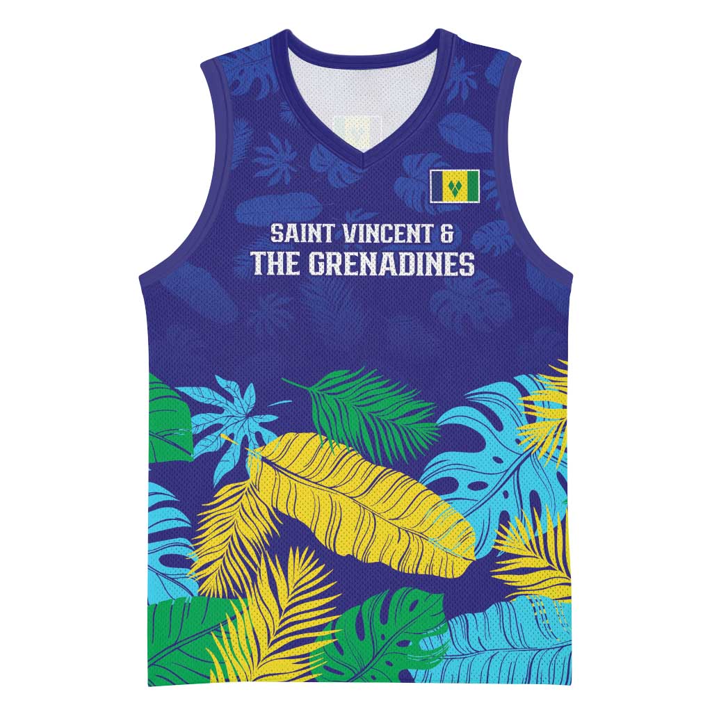 Saint Vincent Land So Beautiful Basketball Jersey Tropical Vibes - Wonder Print Shop