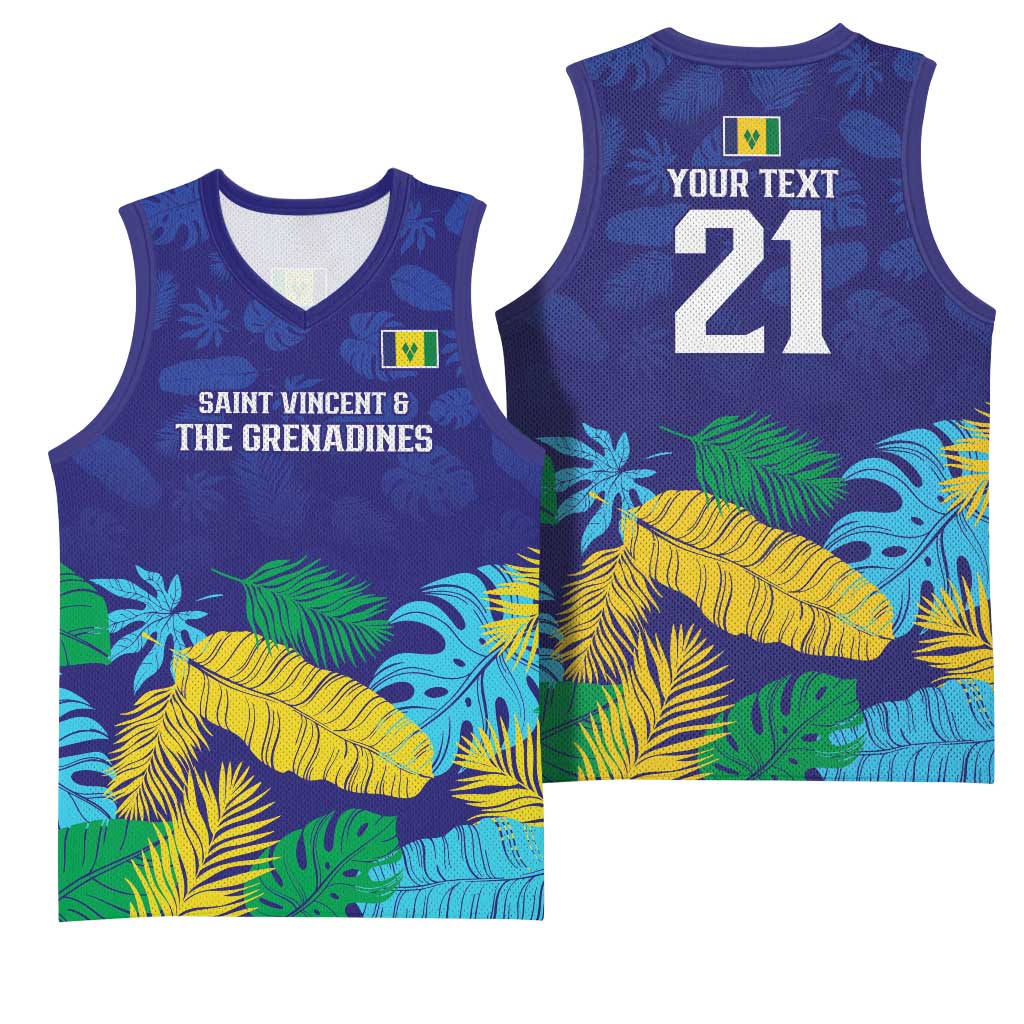 Saint Vincent Land So Beautiful Basketball Jersey Tropical Vibes - Wonder Print Shop