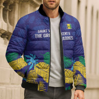 Saint Vincent Land So Beautiful Bomber Puffer Jacket Tropical Vibes - Wonder Print Shop