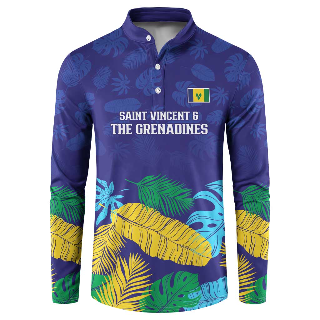 Saint Vincent Land So Beautiful Button Sweatshirt Tropical Vibes - Wonder Print Shop