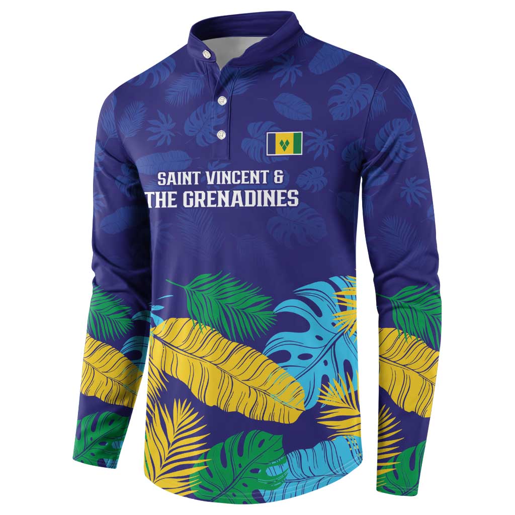 Saint Vincent Land So Beautiful Button Sweatshirt Tropical Vibes - Wonder Print Shop