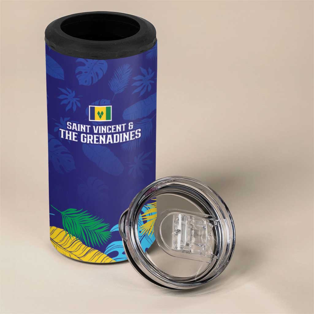 Saint Vincent Land So Beautiful 4 in 1 Can Cooler Tumbler Tropical Vibes - Wonder Print Shop