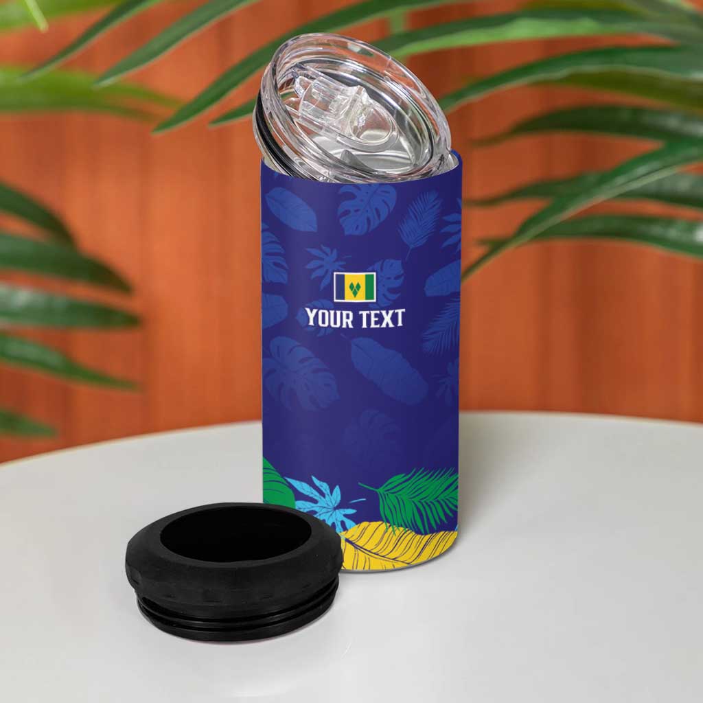 Saint Vincent Land So Beautiful 4 in 1 Can Cooler Tumbler Tropical Vibes - Wonder Print Shop