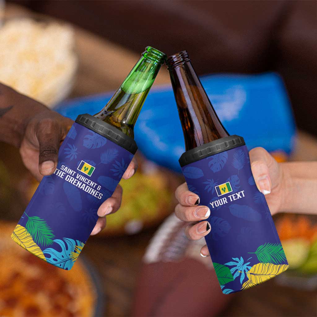 Saint Vincent Land So Beautiful 4 in 1 Can Cooler Tumbler Tropical Vibes - Wonder Print Shop