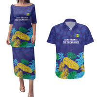 Saint Vincent Land So Beautiful Couples Matching Puletasi and Hawaiian Shirt Tropical Vibes - Wonder Print Shop