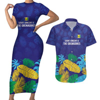 Saint Vincent Land So Beautiful Couples Matching Short Sleeve Bodycon Dress and Hawaiian Shirt Tropical Vibes - Wonder Print Shop