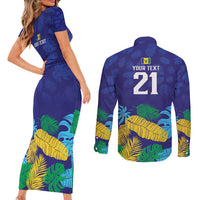Saint Vincent Land So Beautiful Couples Matching Short Sleeve Bodycon Dress and Long Sleeve Button Shirt Tropical Vibes - Wonder Print Shop
