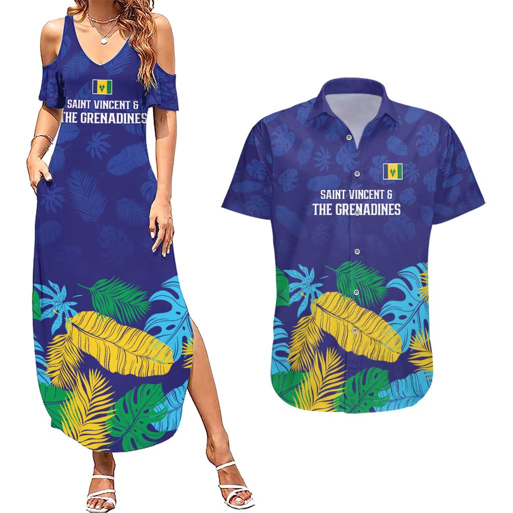 Saint Vincent Land So Beautiful Couples Matching Summer Maxi Dress and Hawaiian Shirt Tropical Vibes - Wonder Print Shop