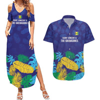 Saint Vincent Land So Beautiful Couples Matching Summer Maxi Dress and Hawaiian Shirt Tropical Vibes - Wonder Print Shop