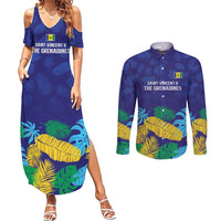 Saint Vincent Land So Beautiful Couples Matching Summer Maxi Dress and Long Sleeve Button Shirt Tropical Vibes - Wonder Print Shop
