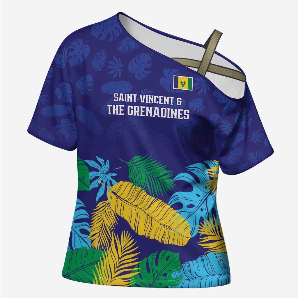 Saint Vincent Land So Beautiful Cross Shoulder Shirt Tropical Vibes - Wonder Print Shop