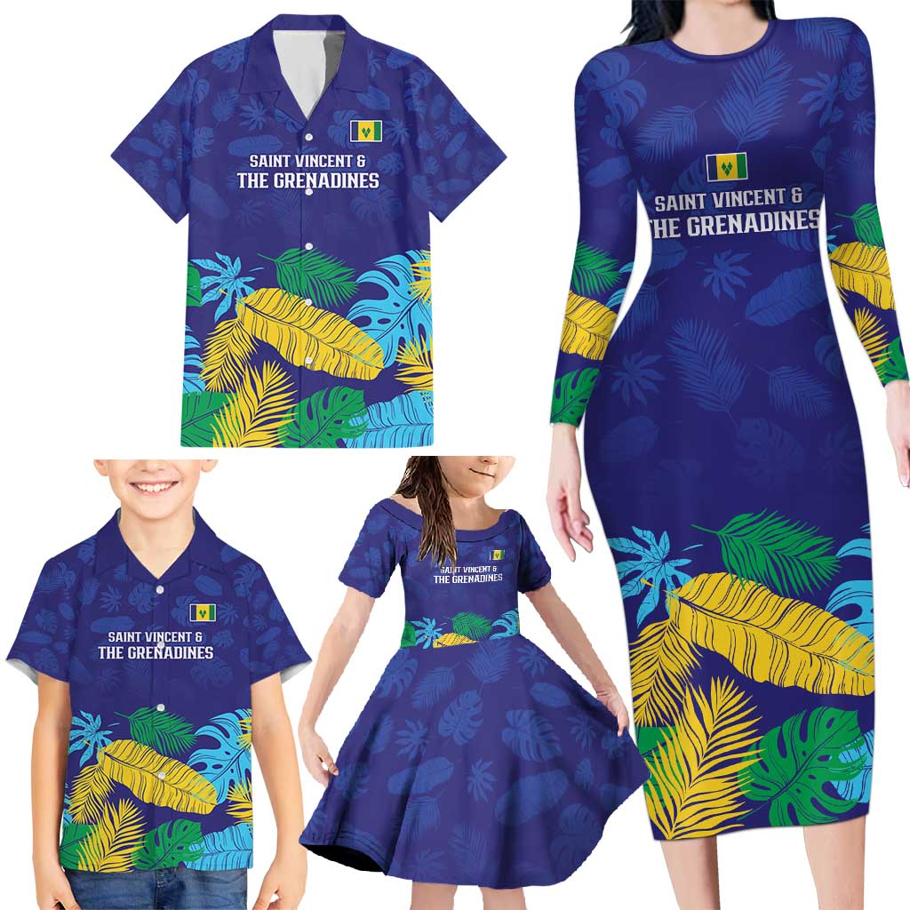 Saint Vincent Land So Beautiful Family Matching Long Sleeve Bodycon Dress and Hawaiian Shirt Tropical Vibes - Wonder Print Shop
