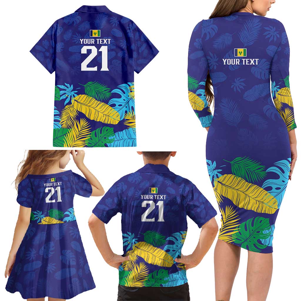 Saint Vincent Land So Beautiful Family Matching Long Sleeve Bodycon Dress and Hawaiian Shirt Tropical Vibes - Wonder Print Shop