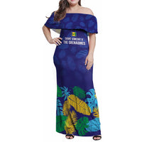 Saint Vincent Land So Beautiful Family Matching Off Shoulder Maxi Dress and Hawaiian Shirt Tropical Vibes - Wonder Print Shop
