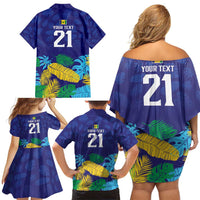 Saint Vincent Land So Beautiful Family Matching Off Shoulder Short Dress and Hawaiian Shirt Tropical Vibes - Wonder Print Shop