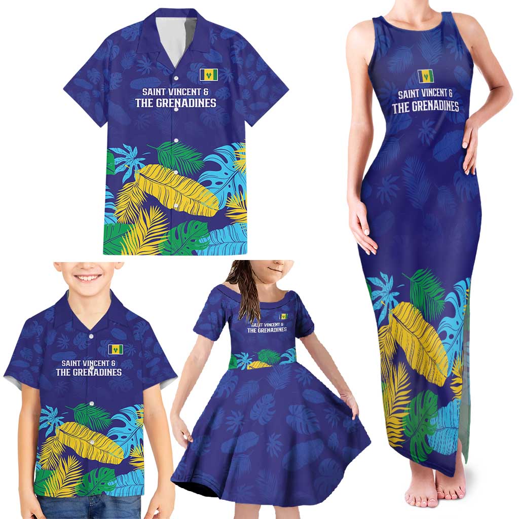 Saint Vincent Land So Beautiful Family Matching Tank Maxi Dress and Hawaiian Shirt Tropical Vibes - Wonder Print Shop