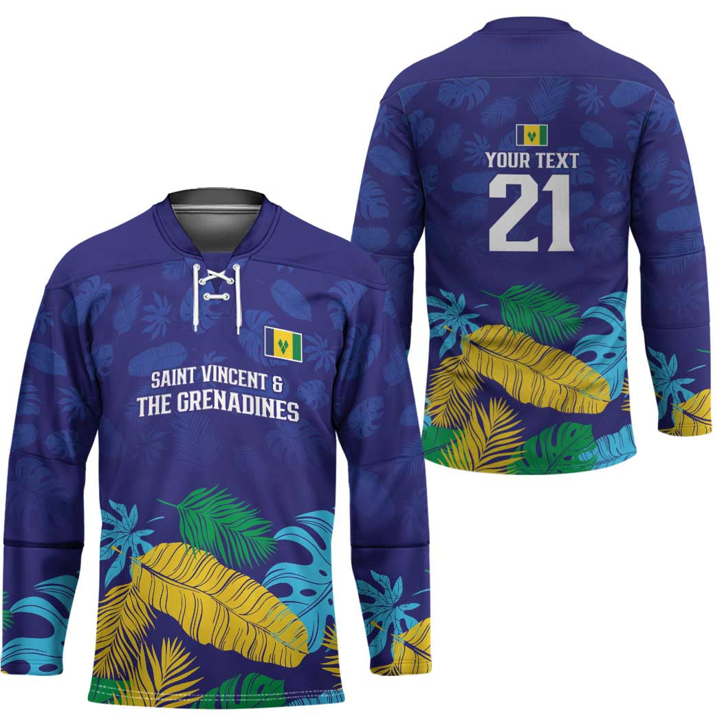 Saint Vincent Land So Beautiful Hockey Jersey Tropical Vibes - Wonder Print Shop
