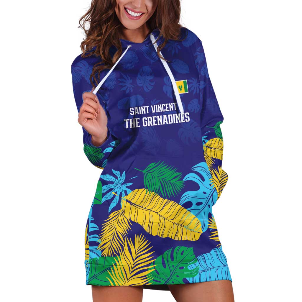 Saint Vincent Land So Beautiful Hoodie Dress Tropical Vibes - Wonder Print Shop