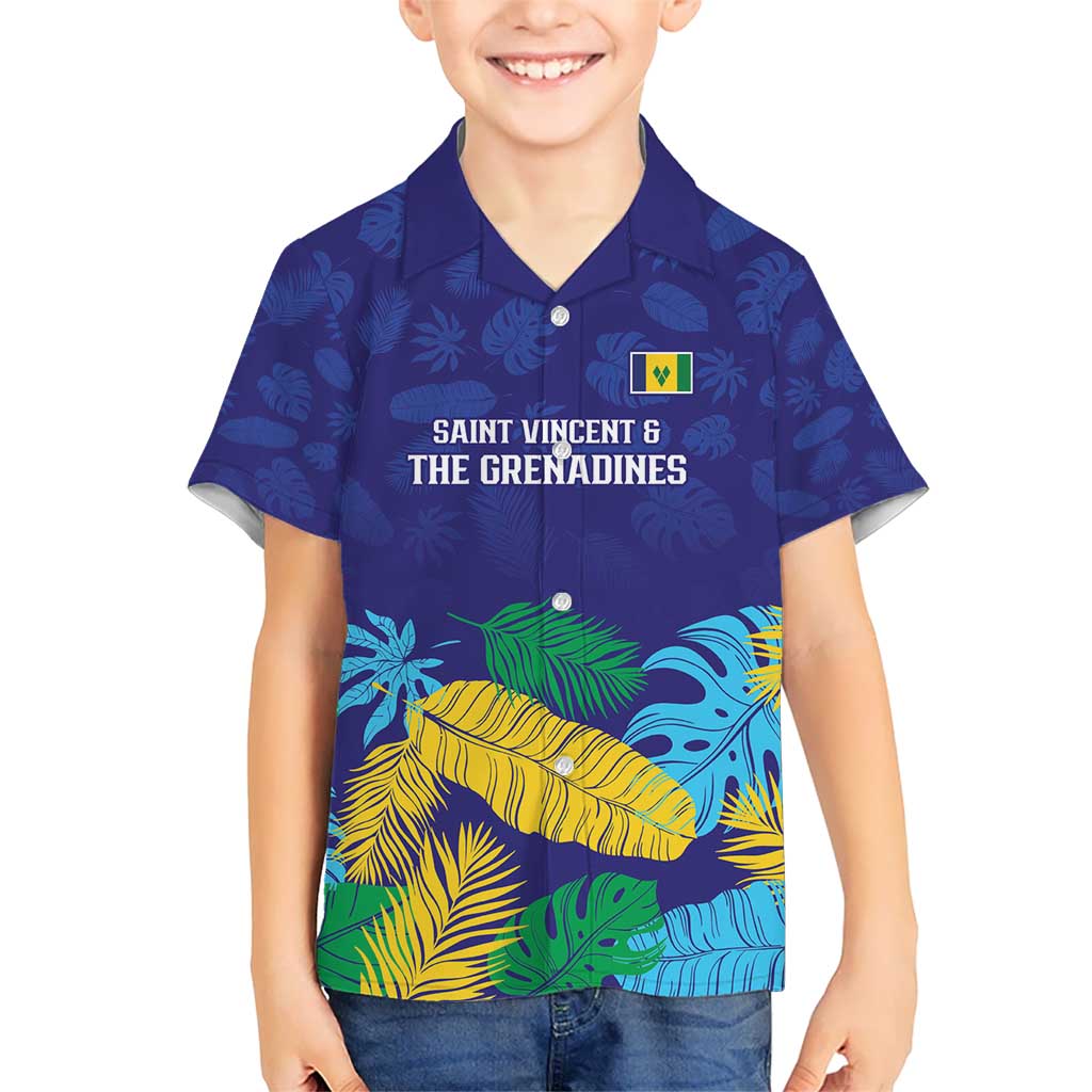 Saint Vincent Land So Beautiful Kid Hawaiian Shirt Tropical Vibes - Wonder Print Shop