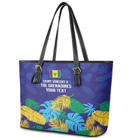 Saint Vincent Land So Beautiful Leather Tote Bag Tropical Vibes - Wonder Print Shop