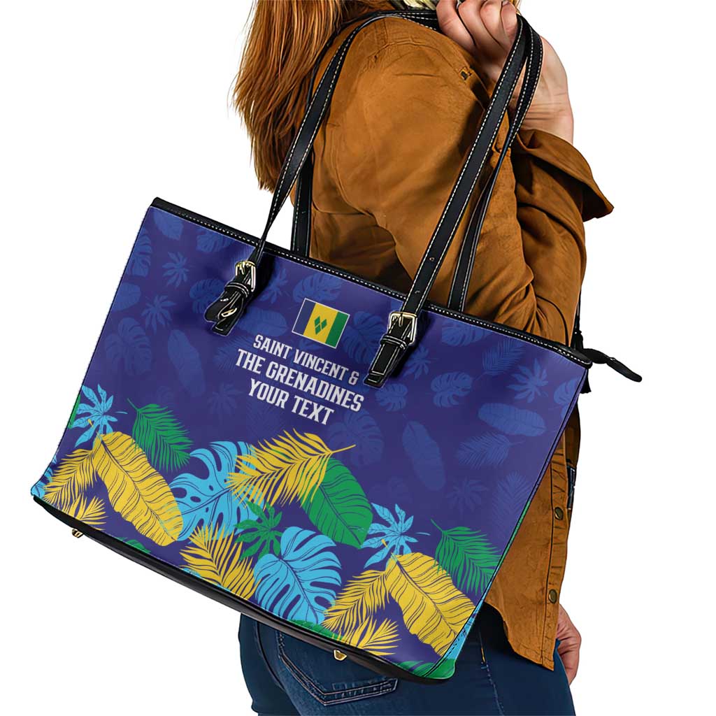 Saint Vincent Land So Beautiful Leather Tote Bag Tropical Vibes - Wonder Print Shop