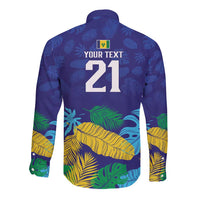 Saint Vincent Land So Beautiful Long Sleeve Button Shirt Tropical Vibes - Wonder Print Shop