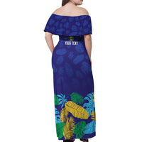 Saint Vincent Land So Beautiful Off Shoulder Maxi Dress Tropical Vibes - Wonder Print Shop