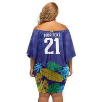 Saint Vincent Land So Beautiful Off Shoulder Short Dress Tropical Vibes - Wonder Print Shop