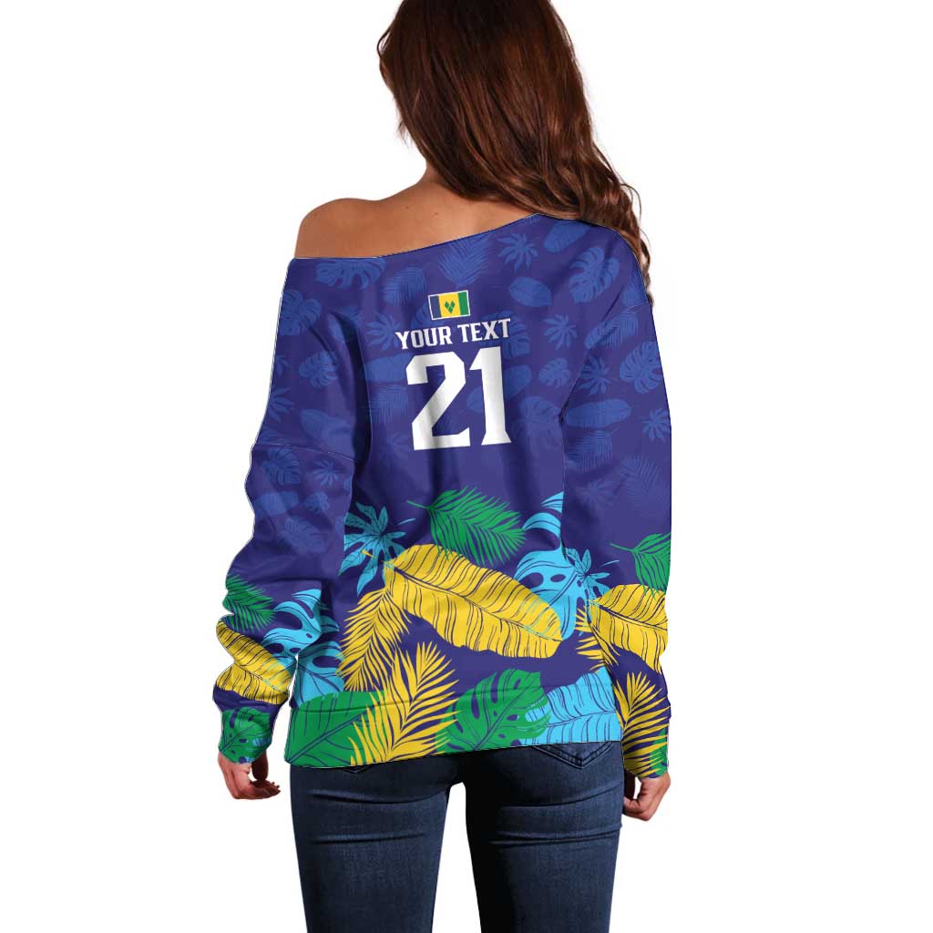 Saint Vincent Land So Beautiful Off Shoulder Sweater Tropical Vibes - Wonder Print Shop