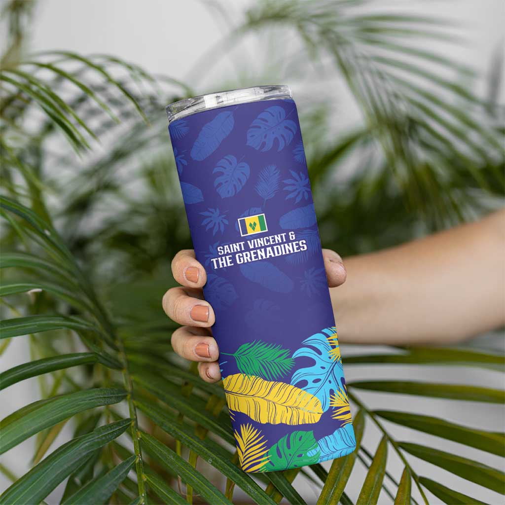 Saint Vincent Land So Beautiful Skinny Tumbler Tropical Vibes - Wonder Print Shop
